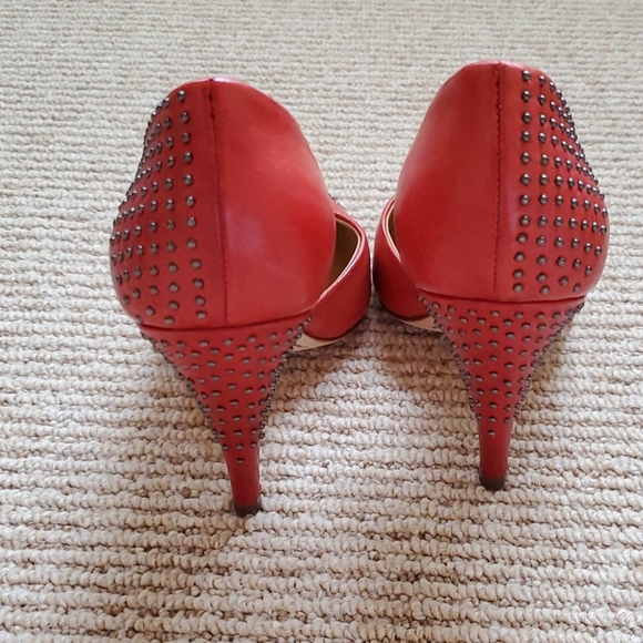 Leather Orange Boutique 9 studded pumps size 7 - Picture 2 of 8